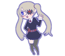 Listless Girl Sticker sticker #13492550