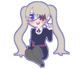 Listless Girl Sticker sticker #13492551