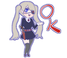 Listless Girl Sticker sticker #13492552