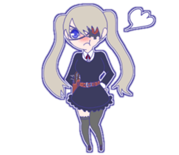 Listless Girl Sticker sticker #13492554