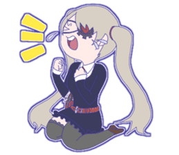 Listless Girl Sticker sticker #13492555