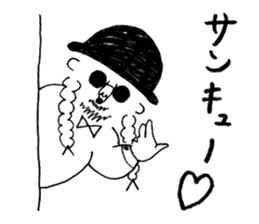 Mr. Happy Hair sticker #13492720