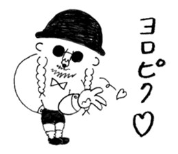 Mr. Happy Hair sticker #13492721