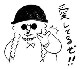 Mr. Happy Hair sticker #13492733