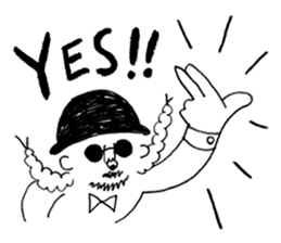 Mr. Happy Hair sticker #13492749