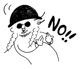 Mr. Happy Hair sticker #13492750