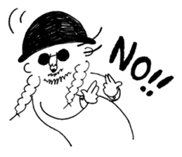 Mr. Happy Hair sticker #13492750