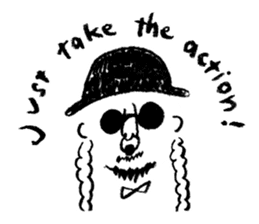 Mr. Happy Hair sticker #13492751