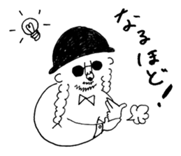 Mr. Happy Hair sticker #13492754