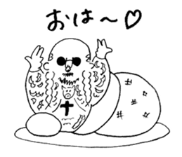 Mr. Happy Hair sticker #13492756