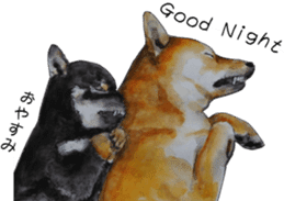 Shiba Inu Sisters and friends - 3 sticker #13493462