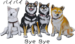 Shiba Inu Sisters and friends - 3 sticker #13493468