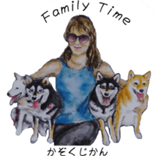 Shiba Inu Sisters and friends - 3 sticker #13493492