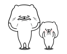 Still White Bear -move- sticker #13493693