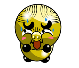 Collection of green pig riffraff 4 sticker #13493978