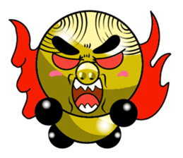 Collection of green pig riffraff 4 sticker #13493980