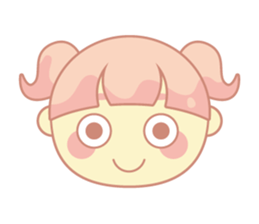 pink hair girl sticker #13493982
