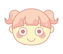 pink hair girl sticker #13493982