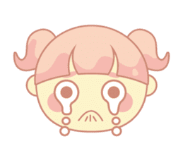 pink hair girl sticker #13493983