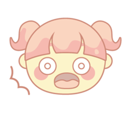 pink hair girl sticker #13493984