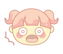 pink hair girl sticker #13493984