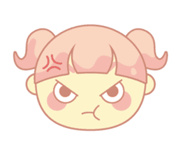pink hair girl sticker #13493985
