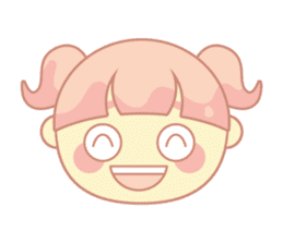 pink hair girl sticker #13493987