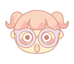 pink hair girl sticker #13493990