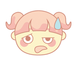 pink hair girl sticker #13493991