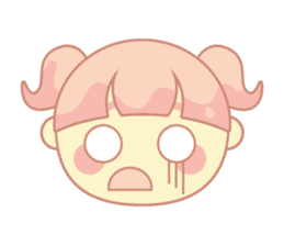 pink hair girl sticker #13493992