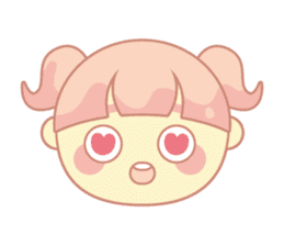 pink hair girl sticker #13493993