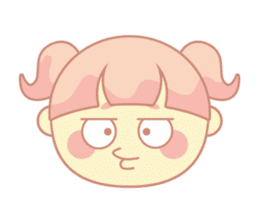 pink hair girl sticker #13493996