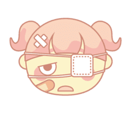 pink hair girl sticker #13493997