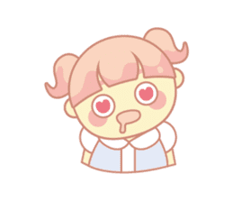 pink hair girl sticker #13494009