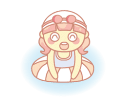pink hair girl sticker #13494015