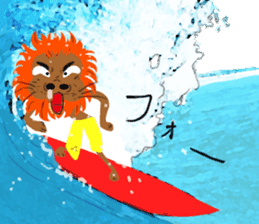 Surfer Leo 1 sticker #13494711