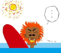 Surfer Leo 1 sticker #13494717