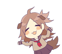 "Tabenko-chan" & "Neminko-chan" sticker #13495810