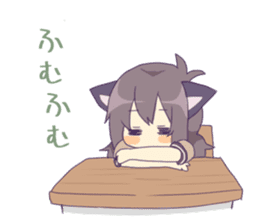 "Tabenko-chan" & "Neminko-chan" sticker #13495813