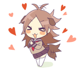 "Tabenko-chan" & "Neminko-chan" sticker #13495816