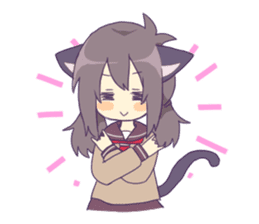 "Tabenko-chan" & "Neminko-chan" sticker #13495817