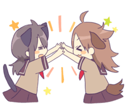 "Tabenko-chan" & "Neminko-chan" sticker #13495821