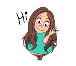 Fat girl v.1 sticker #13496158