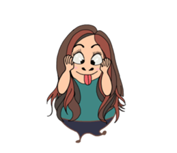 Fat girl v.1 sticker #13496160