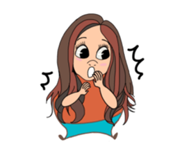 Fat girl v.1 sticker #13496162