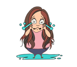 Fat girl v.1 sticker #13496163