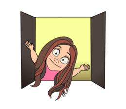 Fat girl v.1 sticker #13496164