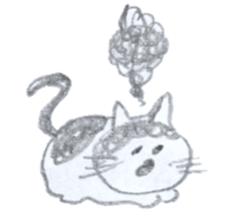 CHOBIHIKO the cat sticker #13496224