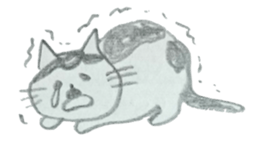 CHOBIHIKO the cat sticker #13496226