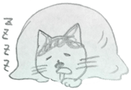 CHOBIHIKO the cat sticker #13496229